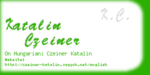 katalin czeiner business card